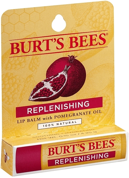 Увлажняющий бальзам для губ "Гранат" - Burt's Bees Pomegranate Replenishing Lip Balm with Pomegranate Oil — фото N1