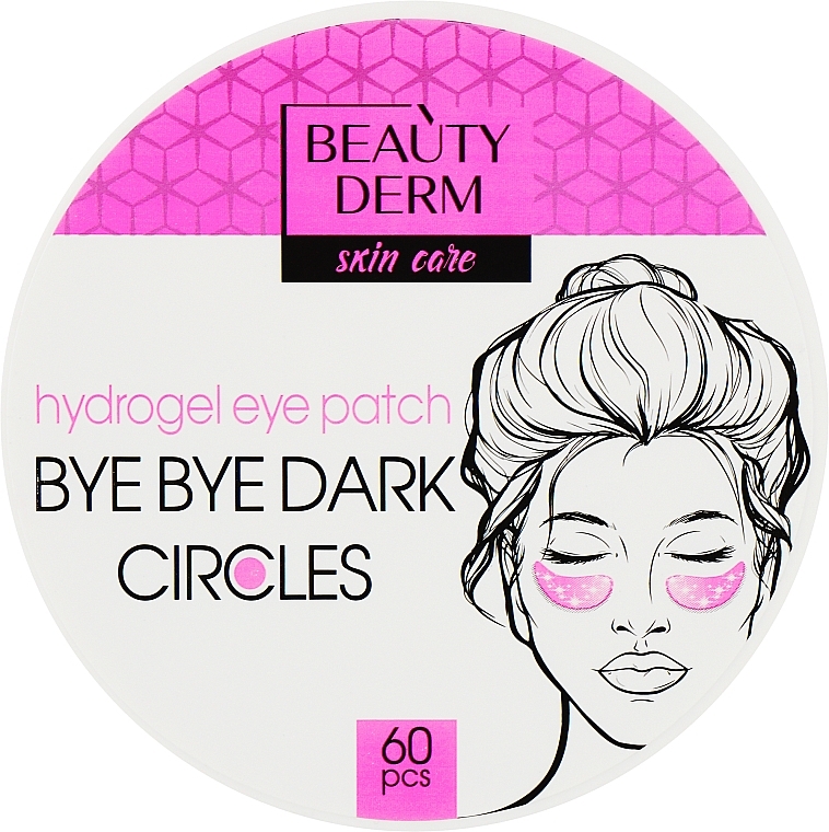 Рожеві гідрогелеві патчі - Beauty Derm Bye Bye Dark Circles Hydrogel Eye Patch — фото N1