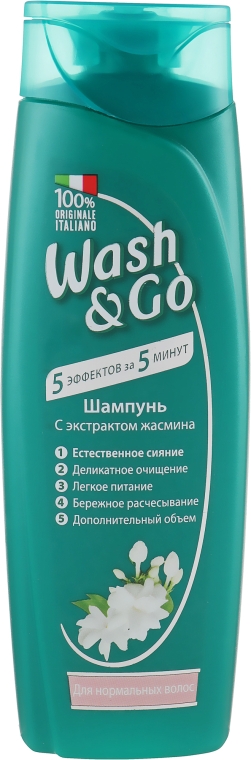 Шампунь з екстрактом жасмину для нормального волосся  - Wash&Go — фото N1