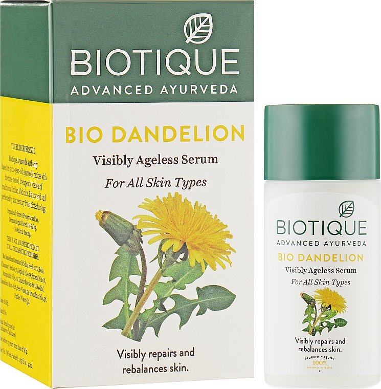 Омолоджуюча сиворотка - Biotique Rejuvenating Dandelion Serum — фото N1