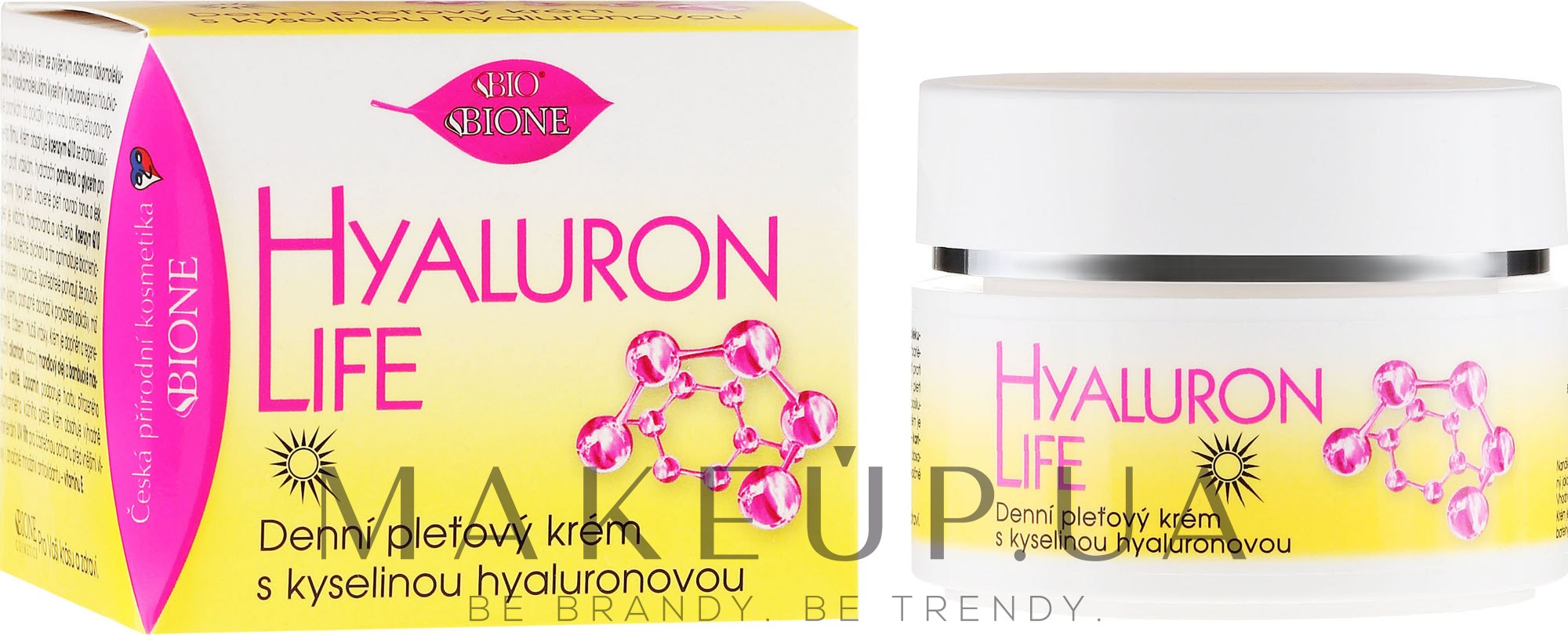 Дневной крем для лица - Bione Cosmetics Hyaluron Life Day Face Cream With Hyaluronic Acid — фото 51ml