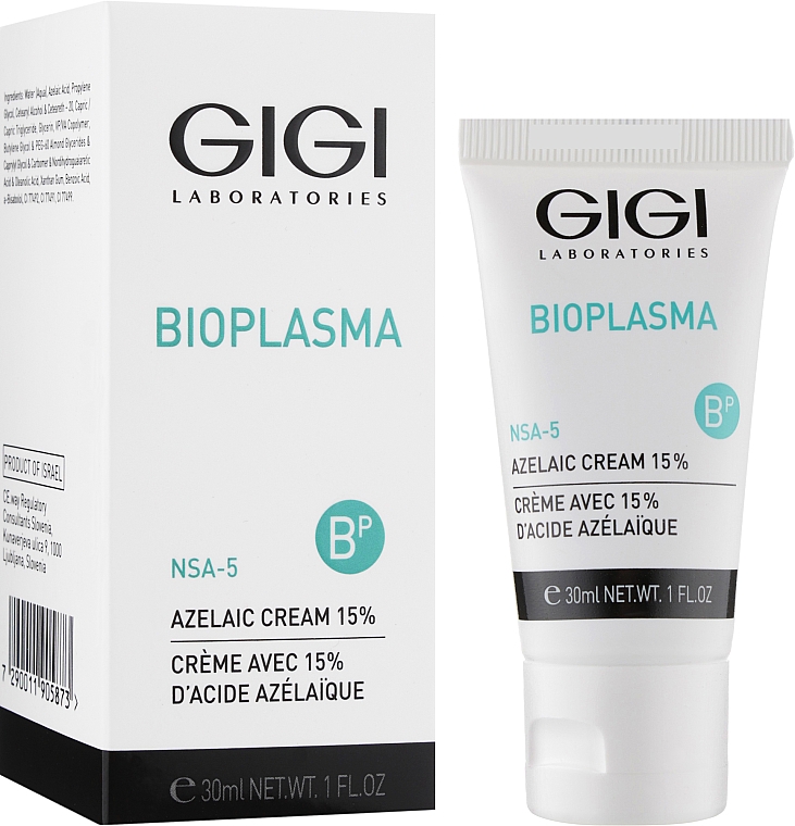 Крем с азелаиновой кислотой для жирной и проблемной кожи - Gigi Bioplasma 15% Azelaic Cream  — фото N2