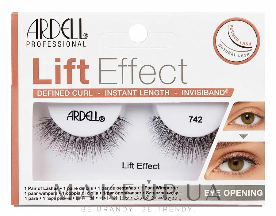 Накладные ресницы - Ardell Lift Effect Invisiband Lash 742 — фото 2шт