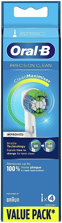 Сменная насадка для электрической зубной щетки, 4 шт. - Oral-B Precision Clean Clean Maximizer — фото N2
