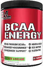 Пищевая добавка "ВСАА Energy", вишневый лимонад - EVLution Nutrition BCAA Energy Cherry Limeade — фото N1