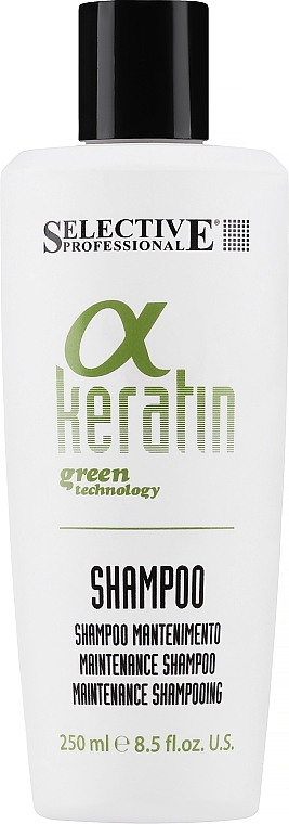 Мягкий очищающий шампунь - Selective Professional Alpha Keratin Shampoo — фото N1