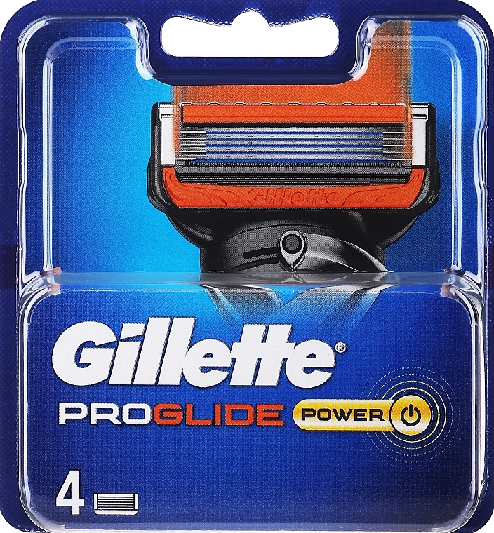 Сменные кассеты для бритья, 4 шт. - Gillette ProGlide Power — фото N1