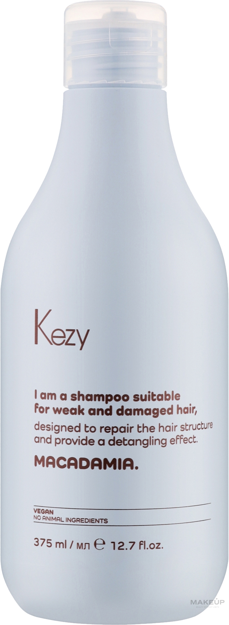 Шампунь для пошкодженого волосся - Kezy Macadamia Shampoo — фото 375ml