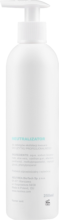 Нейтралізатор для кислотного пілінгу - Neutrea BioTech Peel Neutralizer — фото N2