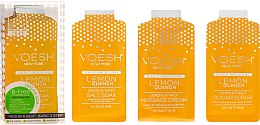 Духи, Парфюмерия, косметика Набор для педикюра «Лимон» - Voesh Pedi In A Box 3 In 1 Deluxe Pedicure Lemon Quench 	