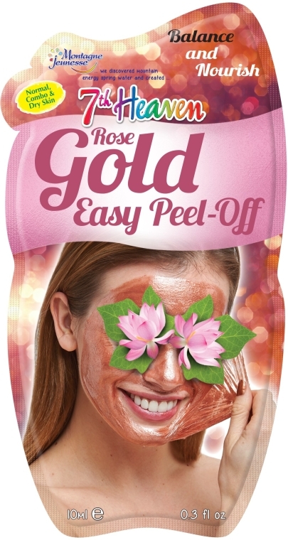 Відлущувальна маска-плівка - 7th Heaven Rose Gold Easy Peel-Off Face Mask — фото N1