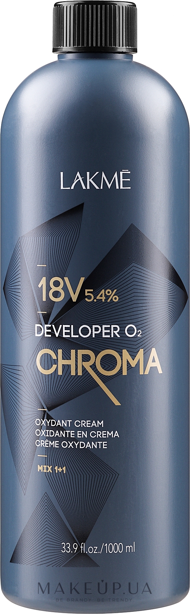 Крем-окислитель - Lakme Chroma Developer 02 18V (5,4%) — фото 1000ml