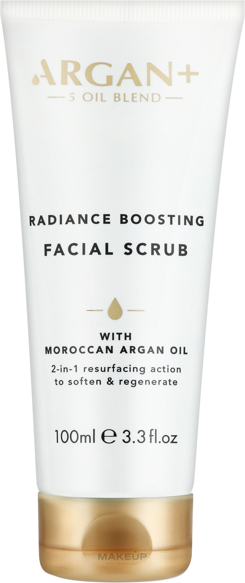 Скраб зміцнюючий для обличчя "Морокканська арганова олія" - Argan+ Moroccan Argan Oil Radiance Boosting Facial Scrub — фото 100ml