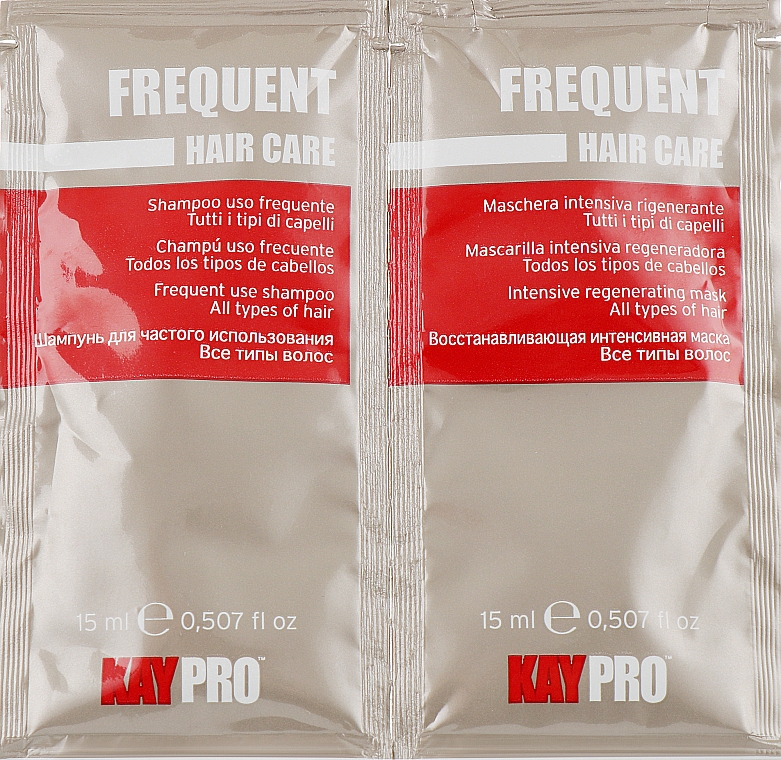 Набір - KayPro Hair Care Frequent (shmp/15ml + h/mask/15ml) — фото N1