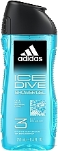 Adidas Ice Dive Body Hair Face - Гель для душа — фото N1