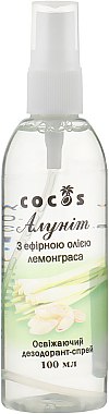 Дезодорант-спрей "Алуніт" з ефірною олією лемонграсу - Cocos — фото N3