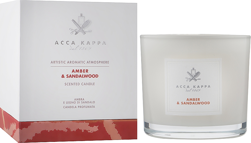 Ароматическая свеча "Amber and Sandalwood" - Acca Kappa Scented Candle — фото N2