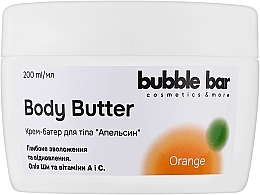 Крем-баттер для тела "Апельсин" - Bubble Bar Body Butter — фото N1