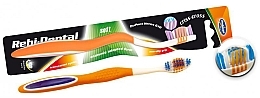 Парфумерія, косметика Зубна щітка Rebi-Dental M42, м'яка, біло-помаранчева - Mattes