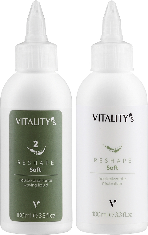 Набор для чувствительных и очень чувствительных волос - Vitality's Reshape Soft 2 (h/lot/2x100ml) — фото N2