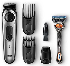 Парфумерія, косметика Тример універсальний, сріблястий - Braun BeardTrimmer BT5065