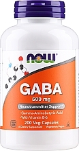 Парфумерія, косметика Амінокислота GABA з вітаміном B6, 500 мг - Now Foods GABA with Vitamin B6 500 mg