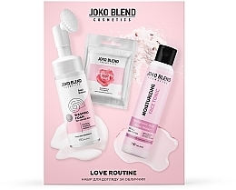 Духи, Парфюмерия, косметика Набор для ухода за лицом - Joko Blend Love Routine (f/foam/150ml + toner/150ml + f/mask/20g)