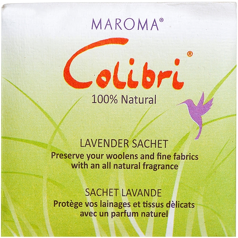 Ароматичні саше "Лаванда" - Maroma Colibri Square Sachet Lavender — фото N2