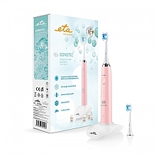 Парфумерія, косметика Звукова зубна щітка, рожева - ETA Sonetic 0707 90020 Toothbrush