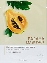 Духи, Парфюмерия, косметика УЦЕНКА Тканевая маска для лица "Папайя" - Joylife Papaya Mask Sheet *