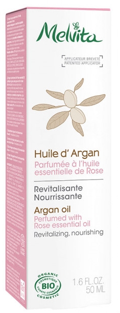 Органическое аргановое масло - Melvita Organic Nourishing Argan Oil Perfumed With Rose Essential Oil — фото N1