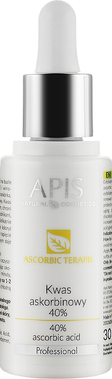 Аскорбінова кислота 40 % - APIS Professional Ascorbic Acid 40% — фото N1