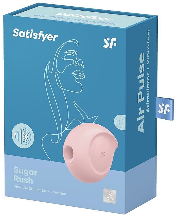 Клиторальный стимулятор, розовый - Satisfyer Sugar Rush Clitoral Stimulator Rose — фото N1