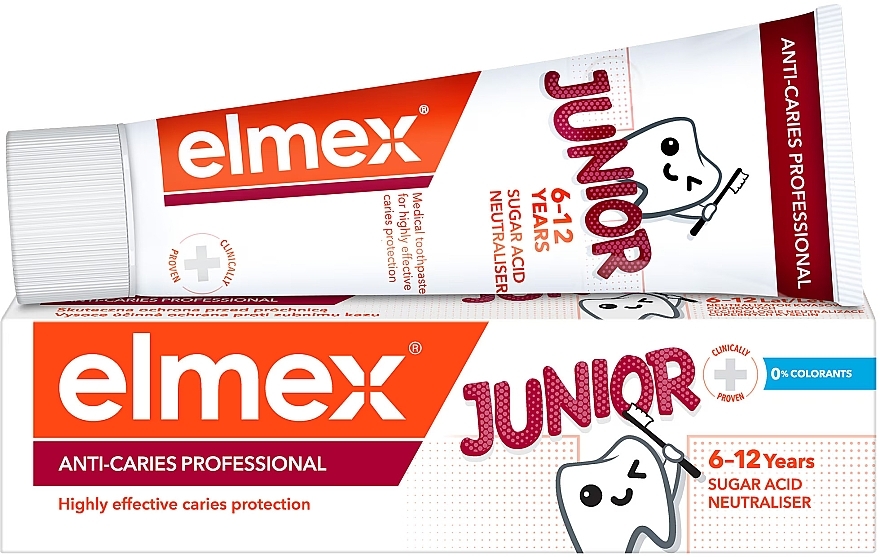 Дитяча зубна паста, 6-12 років - Elmex Anti-caries Professional Junior Toothpaste — фото N1