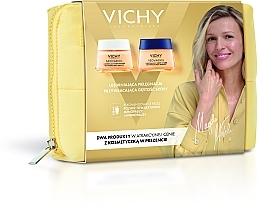 Парфумерія, косметика Набір для догляду за обличчям - Vichy Neovadiol (d/cr/50ml + n/cr/50ml + pouch)