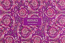 Versace Dylan Purple - Набор (edp/100 ml + edp/5 ml + sh/gel/100 ml + b/lot/100 ml) — фото N2