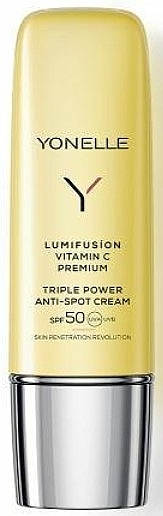 Денний крем з вітаміном С - Yonelle Lumifusion Vitamin C Premium SPF50 — фото N1