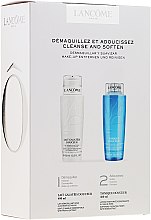 Набір - Lancome Duo Douceur Cleanser (ton/400ml + milk/400ml) — фото N2