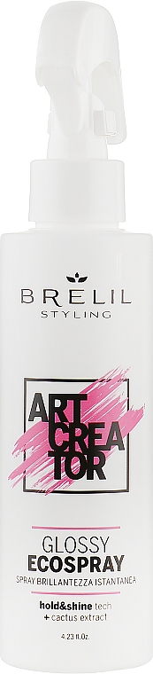 Спрей без газу для виняткового блиску волосся - Brelil Art Creator Glossy Ecospray