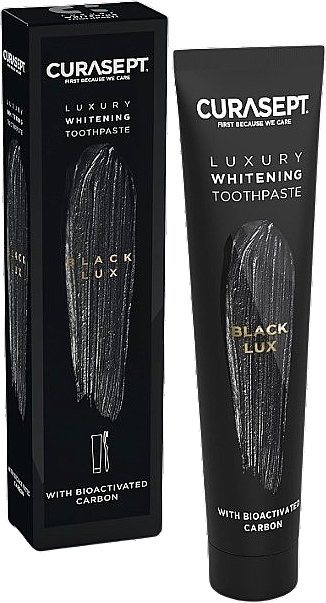 Отбеливающая зубная паста - Curaprox Curasept Black Luxury Whitening Toothpaste — фото N1