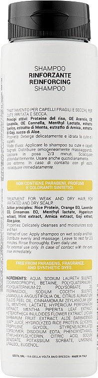 Зміцнювальний шампунь для волосся - Gestil Reinforsing Shampoo — фото N2