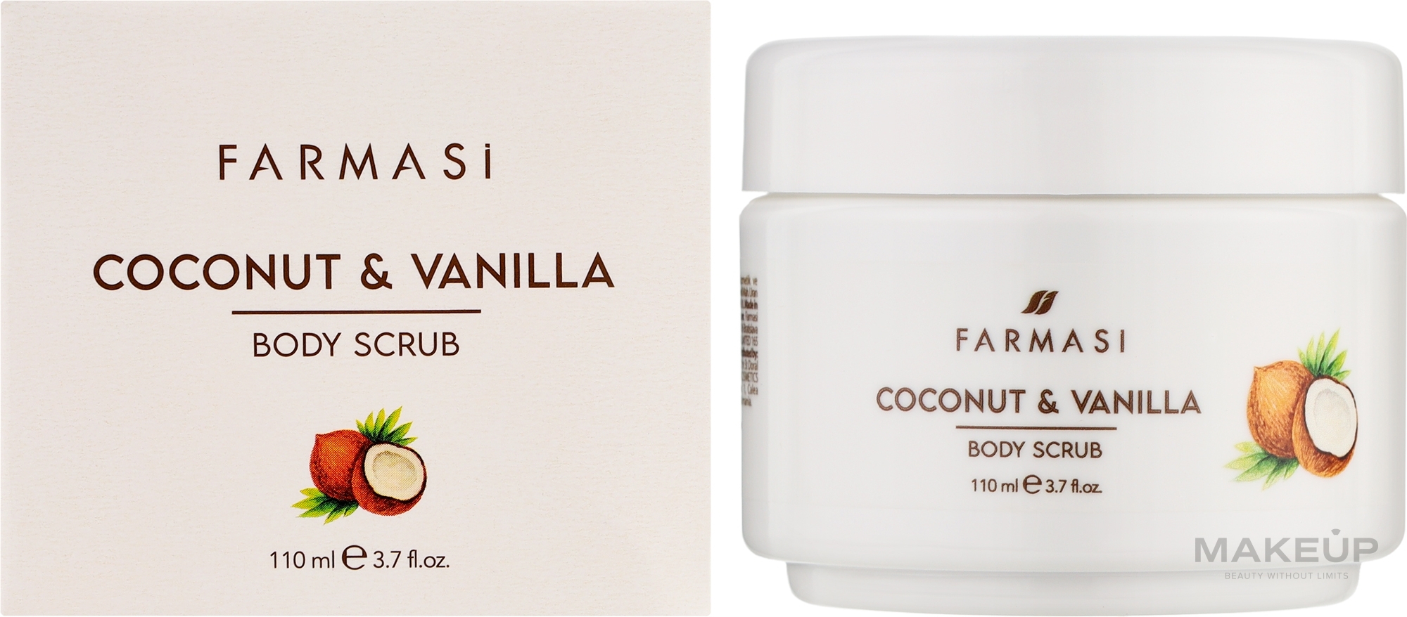 Скраб для тела "Кокос и ваниль" - Farmasi Coconut & Vanilla Body Scrub — фото 110ml