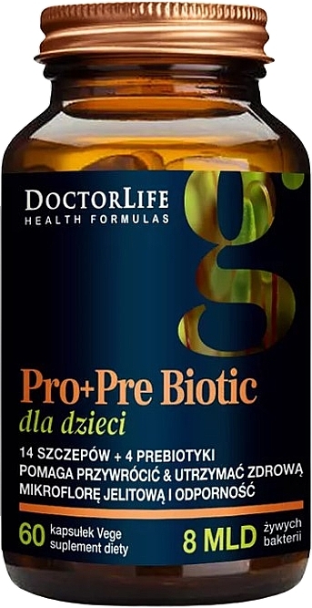 Харчова добавка "Пробіотик + пребіотик" для дітей - Doctor Life Pro+Pre Biotic — фото N1