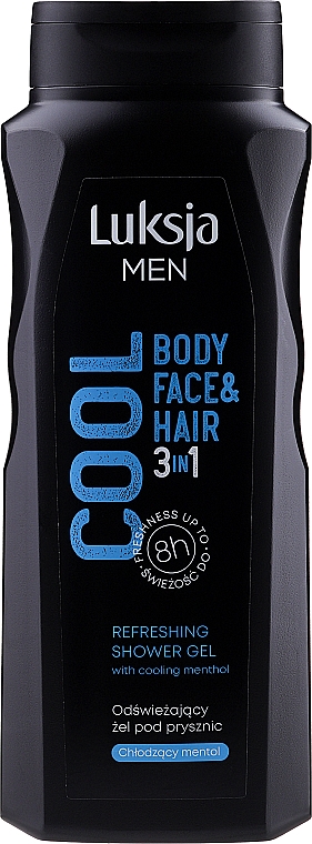 Гель для душа 3в1 - Luksja Men 3in1 Cool Refreshing Shower Gel — фото N1