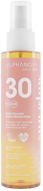 Солнцезащитное масло - Alphanova High Protection Sun Oil SPF30 — фото N1