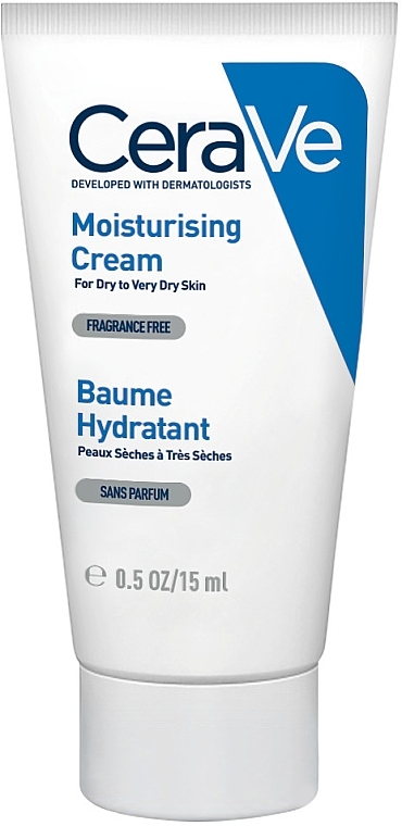 ПОДАРОК! Увлажняющий крем для сухой и очень сухой кожи лица и тела - CeraVe Moisturising Cream — фото N1