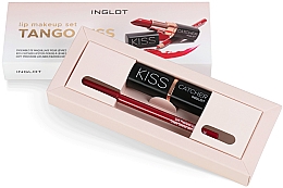 Набор - Inglot Lip Makeup Set Tango Kiss (lipstick/4g + lipliner/1.13g) — фото N2