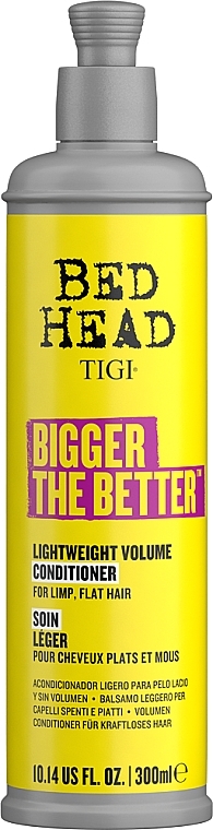 УЦЕНКА Кондиционер для придания объема - Tigi Bed Head Bigger The Better Lightweight Volume Conditioner * — фото N1
