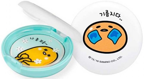 Прозрачная компактная матирующая пудра - Holika Holika Gudetama Sebum Clear Pact — фото N1