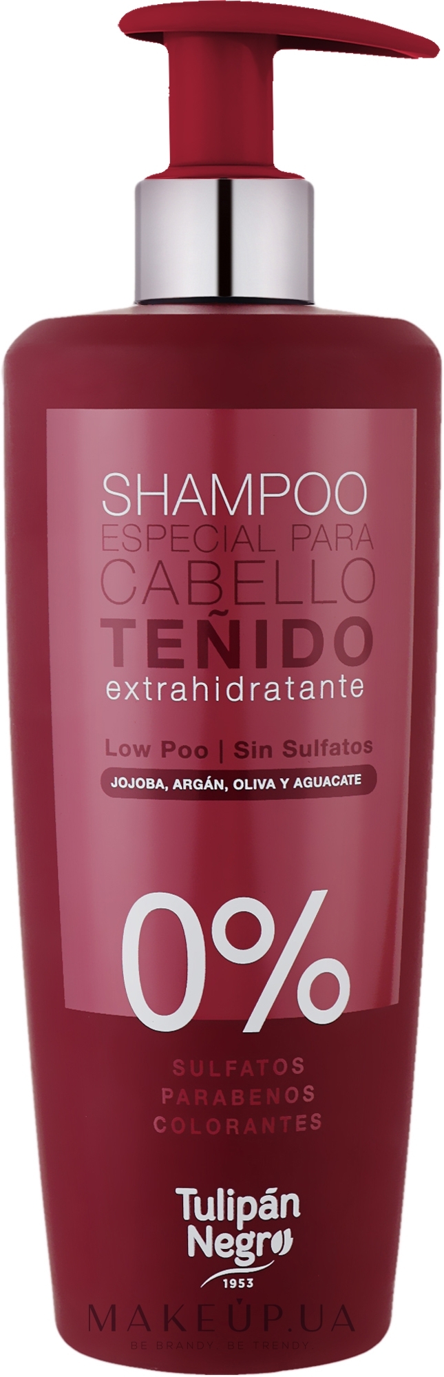 Шампунь безсульфатный Low Poo S.S. для окрашенных волос - Tulipan Negro Sampoo — фото 500ml